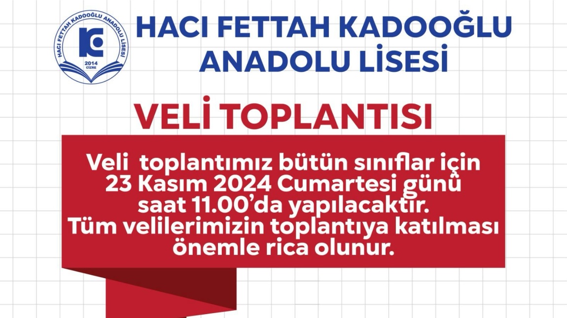 I. Dönem Veli Toplantısı 